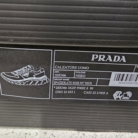 Prada Men's Black Sneakers - Picture 15 of 15
